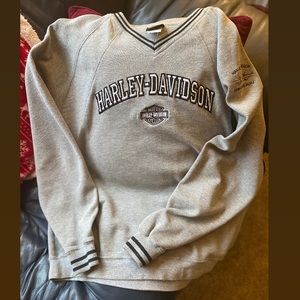 Harley Davidson V-neck Sweater, Size L